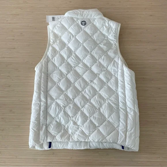 Tory Burch packable down Women's White Quilted Vest small - Picture 6 of 6